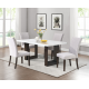Mazin 5766M-68DT Dining Table with Marble Top